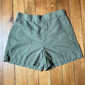 Banana Republic Green Linen Blend Shorts